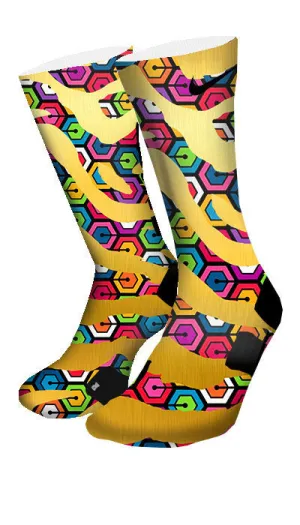 Zebra Hexapod Custom Elite Socks