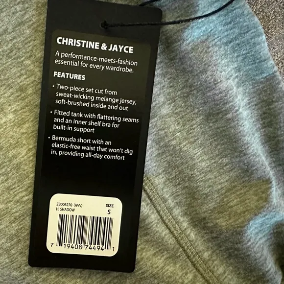 Zobha Workout Set Sage Green Size Small NWT